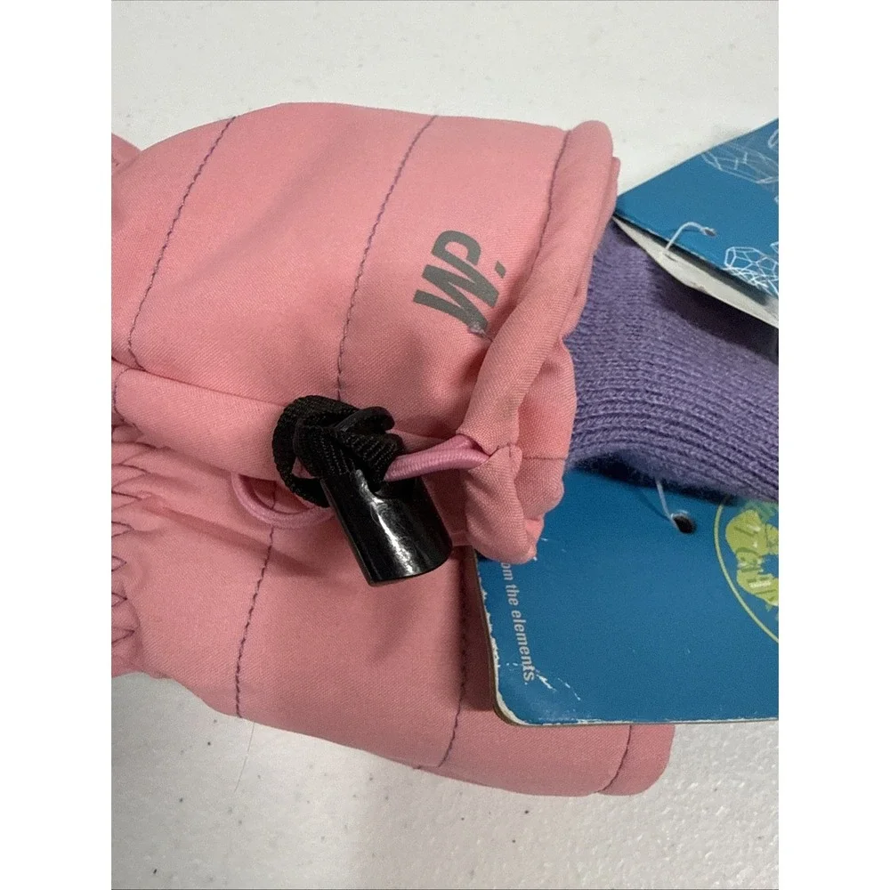 Girls Winter Proof  Ski Gloves Size 2-6X Pink And Purple NWT